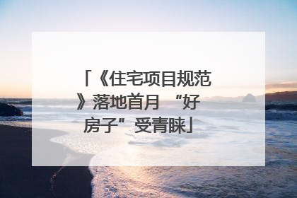 《住宅项目规范》落地首月 “好房子”受青睐