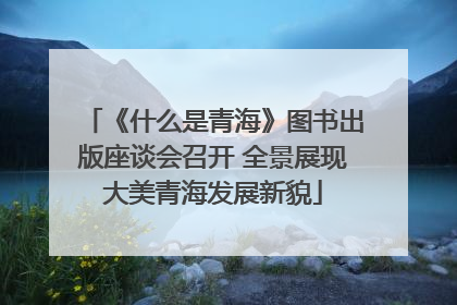 《什么是青海》图书出版座谈会召开 全景展现大美青海发展新貌