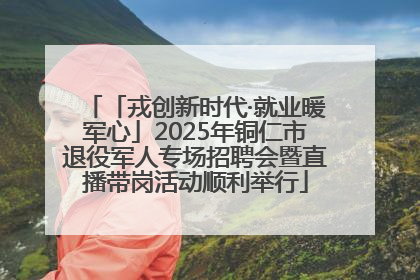 「戎创新时代·就业暖军心」2025年铜仁市退役军人专场招聘会暨直播带岗活动顺利举行