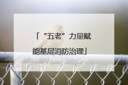 “五老”力量赋能基层消防治理