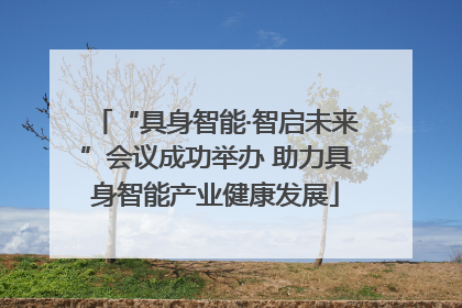 “具身智能·智启未来”会议成功举办 助力具身智能产业健康发展