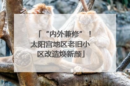 “内外兼修”！太阳宫地区老旧小区改造焕新颜