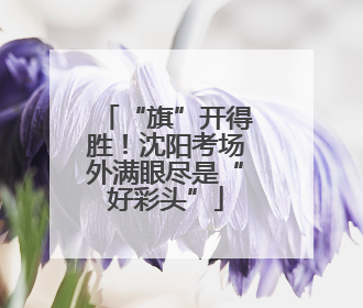 “旗”开得胜！沈阳考场外满眼尽是“好彩头”