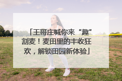 王哥庄喊你来“趣”割麦！麦田里的丰收狂欢，解锁田园新体验