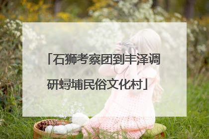 石狮考察团到丰泽调研蟳埔民俗文化村