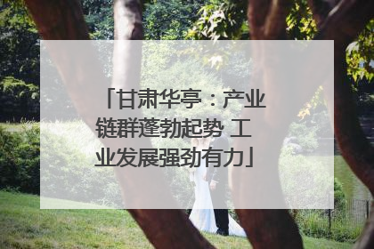 甘肃华亭：产业链群蓬勃起势 工业发展强劲有力