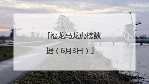 福龙马龙虎榜数据（6月3日）