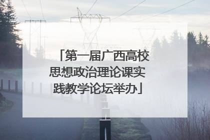 第一届广西高校思想政治理论课实践教学论坛举办