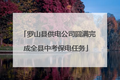 罗山县供电公司圆满完成全县中考保电任务