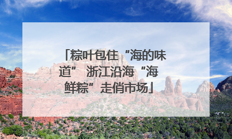 粽叶包住“海的味道” 浙江沿海“海鲜粽”走俏市场