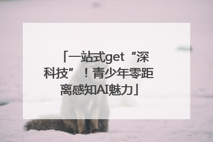 一站式get“深科技”！青少年零距离感知AI魅力