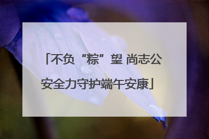 不负“粽”望 尚志公安全力守护端午安康