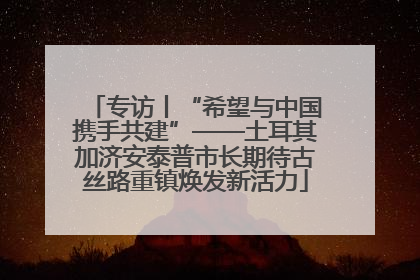 专访丨“希望与中国携手共建”——土耳其加济安泰普市长期待古丝路重镇焕发新活力