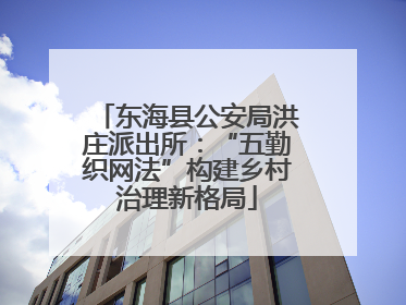 东海县公安局洪庄派出所：“五勤织网法”构建乡村治理新格局