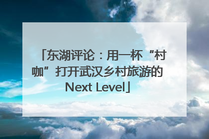 东湖评论：用一杯“村咖”打开武汉乡村旅游的Next Level