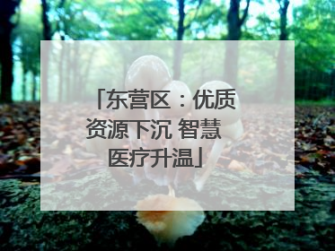 东营区：优质资源下沉 智慧医疗升温
