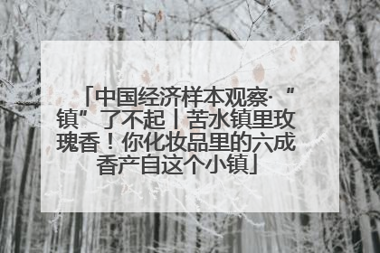 中国经济样本观察·“镇”了不起丨苦水镇里玫瑰香！你化妆品里的六成香产自这个小镇