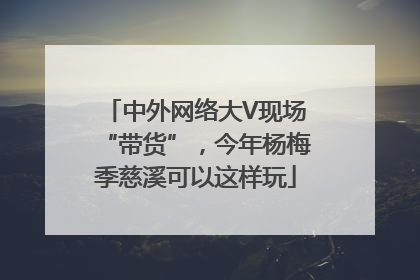 中外网络大V现场“带货”，今年杨梅季慈溪可以这样玩