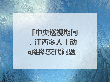中央巡视期间，江西多人主动向组织交代问题｜打虎拍蝇