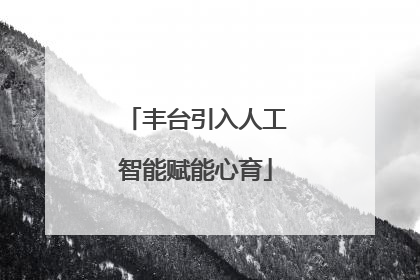 丰台引入人工智能赋能心育