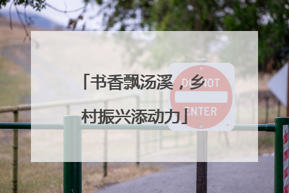 书香飘汤溪，乡村振兴添动力
