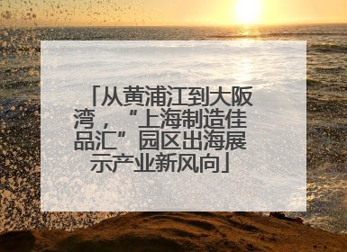 从黄浦江到大阪湾，“上海制造佳品汇”园区出海展示产业新风向