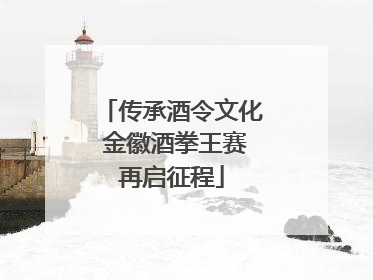 传承酒令文化 金徽酒拳王赛再启征程