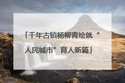 千年古镇杨柳青绘就“人民城市”育人新篇