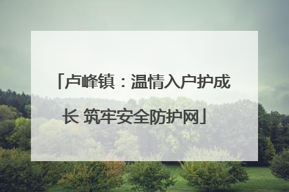 卢峰镇：温情入户护成长 筑牢安全防护网