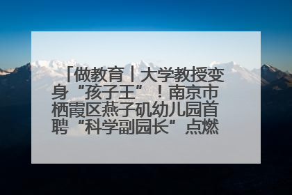 做教育︱大学教授变身“孩子王”！南京市栖霞区燕子矶幼儿园首聘“科学副园长”点燃萌娃科学梦