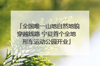 全国唯一山地自然地貌穿越线路 宁夏首个全地形车运动公园开业