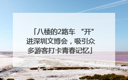 八楼的2路车 “开” 进深圳文博会，吸引众多游客打卡青春记忆