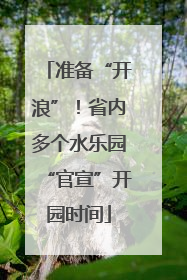 准备“开浪”！省内多个水乐园“官宣”开园时间