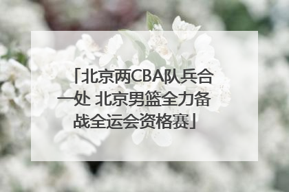 北京两CBA队兵合一处 北京男篮全力备战全运会资格赛