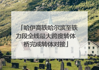 哈伊高铁哈尔滨至铁力段全线最大跨度转体桥完成转体对接