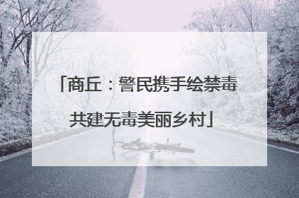 商丘：警民携手绘禁毒 共建无毒美丽乡村