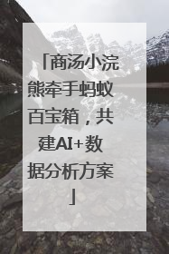 商汤小浣熊牵手蚂蚁百宝箱，共建AI+数据分析方案