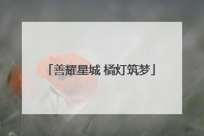 善耀星城 橘灯筑梦