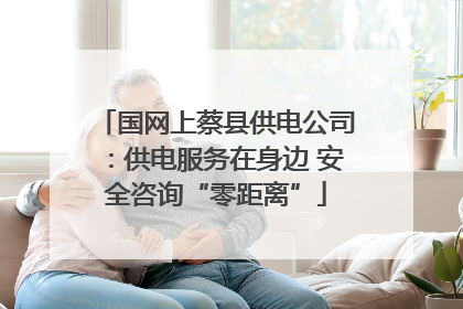 国网上蔡县供电公司：供电服务在身边 安全咨询“零距离”