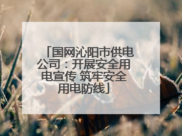 国网沁阳市供电公司：开展安全用电宣传 筑牢安全用电防线