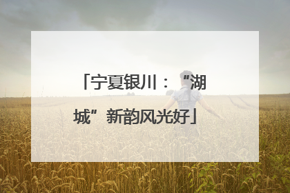 宁夏银川：“湖城”新韵风光好