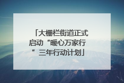 大栅栏街道正式启动“暖心万家行”三年行动计划