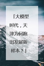 大模型时代，天津为何跑出发展新样本？