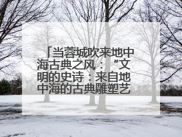 当蓉城吹来地中海古典之风：“文明的史诗：来自地中海的古典雕塑艺术”正式启幕