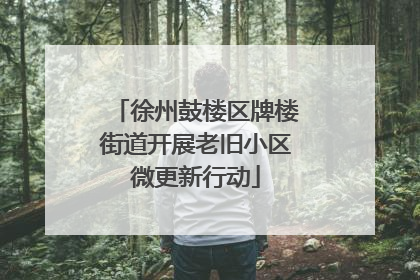 徐州鼓楼区牌楼街道开展老旧小区微更新行动
