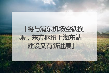 将与浦东机场空铁换乘，东方枢纽上海东站建设又有新进展
