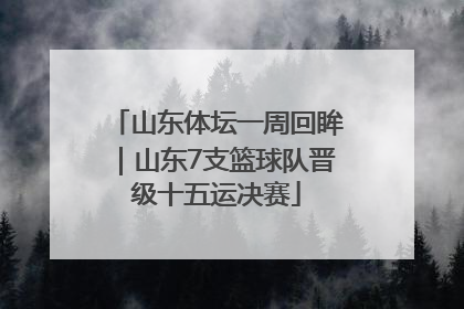 山东体坛一周回眸｜山东7支篮球队晋级十五运决赛