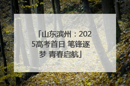 山东滨州：2025高考首日 笔锋逐梦 青春启航