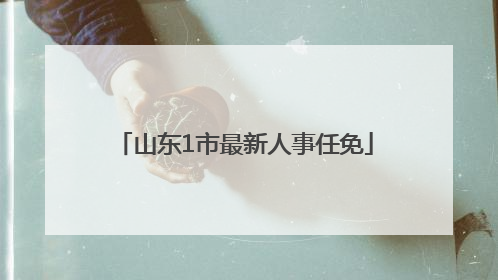 山东1市最新人事任免