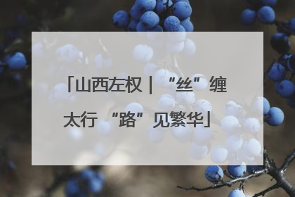 山西左权｜“丝”缠太行 “路”见繁华